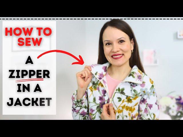 HOW TO sew a separating zipper in a jacket! 2 methods step-by-step