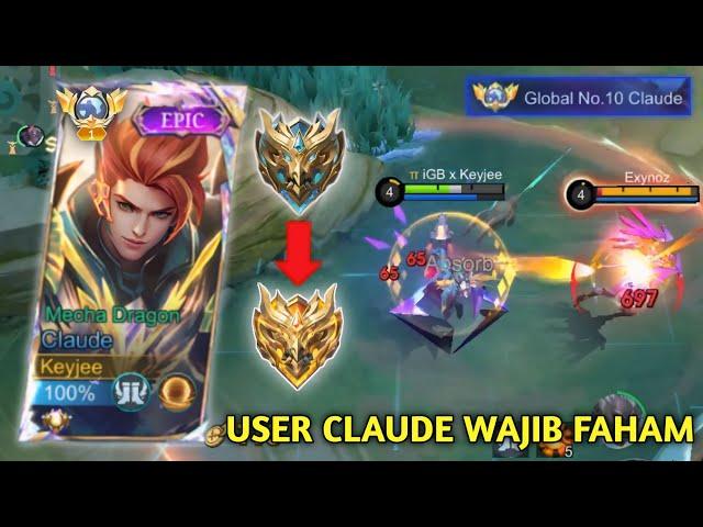 BEGINI CARA ROTASI DAN FARMING CLAUDE SEPERTI PENJOKI !! BEST CLAUDE GAMEPLAY 2024 - MLBB