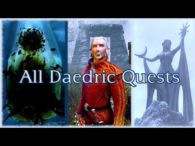Skyrim Daedric Quests - Longplay All Daedric Questlines Walkthrough [No Commentary] 4k