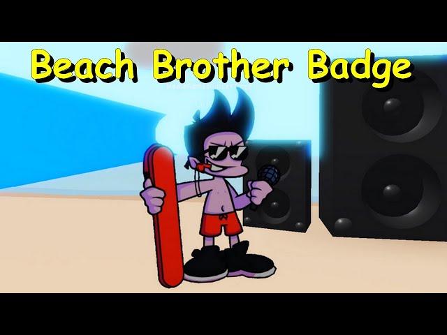 How to get "Beach Brother" Badge + Morph/Skin in FNF Roleplay  - ROBLOX