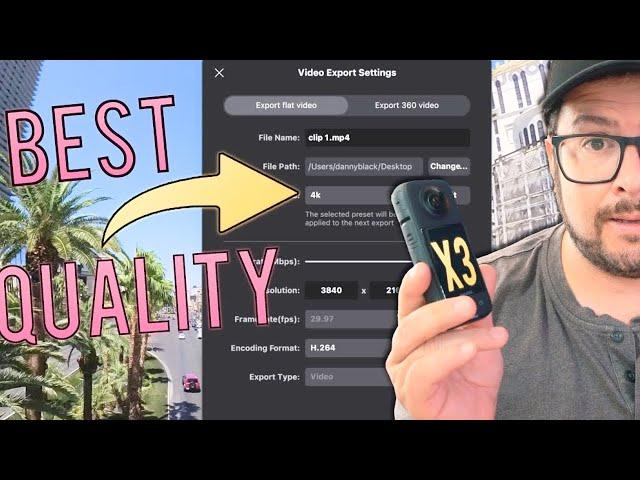Insta360 X3 best EXPORT QUALIRTY and MORE TIPS! 