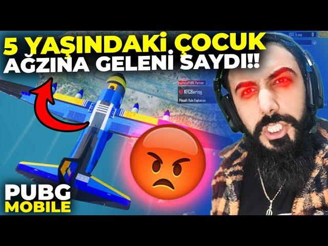 5 YAŞINDAKİ ÇOCUK FENA KÜFÜR ETTİ!!  BU NEDİR YA? YETER! | PUBG Mobile