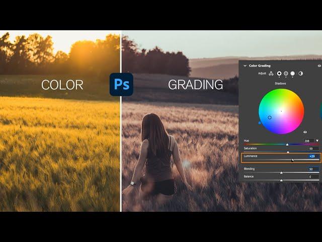 color grading tutorial | photoshop color garding |