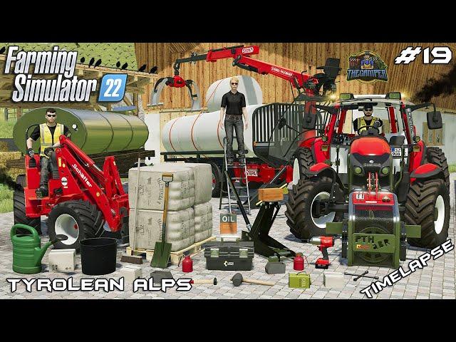 SELLING WOOL, MILK, AND GRASS SILAGE BALES  | Tyrolean Alps | Farming Simulator 22 | Episode 19