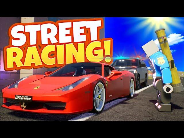 I Got BUSTED Street Racing in My Lego Car in Brick Rigs RP Servers!