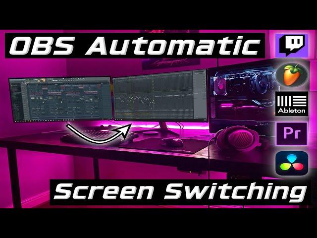 Automatic Screen Switching for Streaming or Recording (OBS Advanced Scene Switcher Setup Updated)