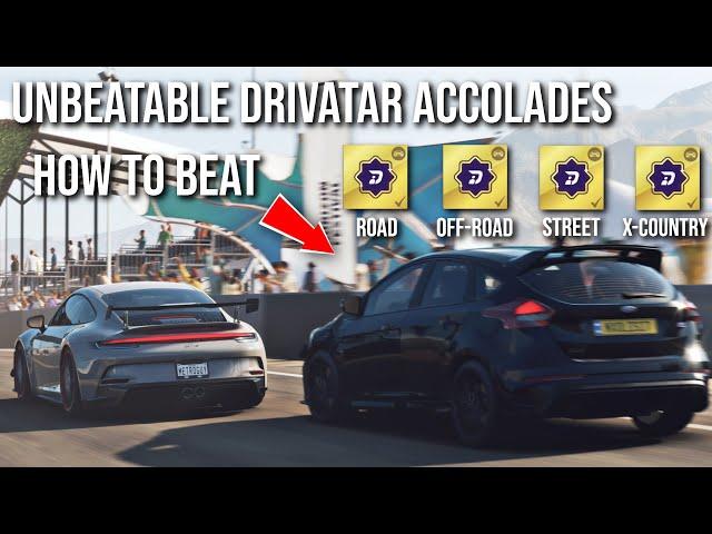 Forza Horizon 5 : Accolade - How to beat unbeatable drivatars 10 times. Easy method.