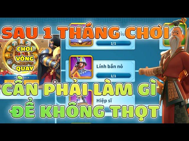 Người chơi mới sau một tháng chơi Game cần phải làm những gì - Hướng dẫn Rise of Kingdoms