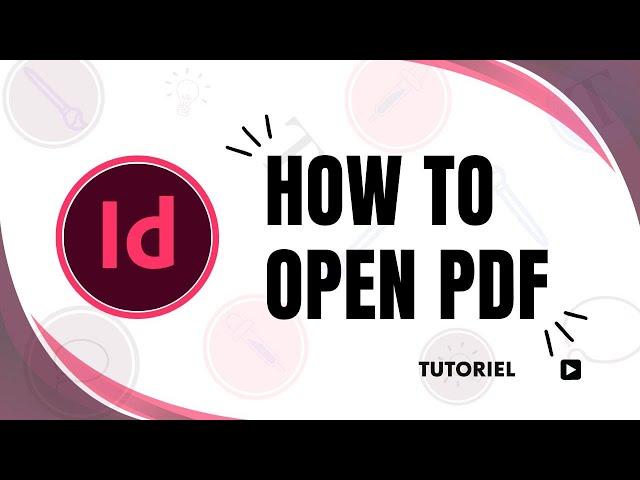 How to open PDF in InDesign