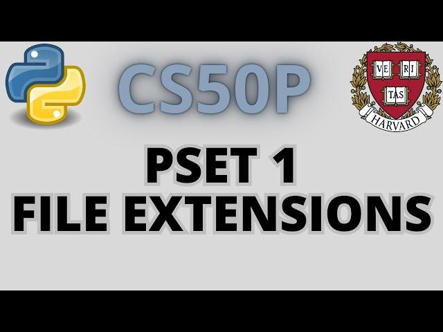 CS50P PSet1 ~ File Extensions | Solution