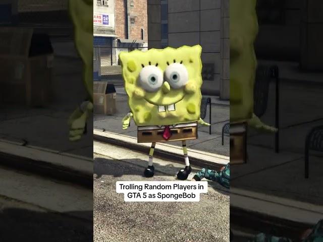 Trolling as Spongebob in GTA 5 #shorts #gta5rp