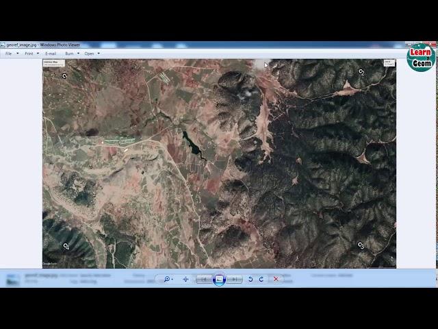 Georeferencing Google earth images in ArcGIS