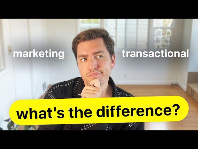 Transactional Email vs Marketing Email | Free Email Marketing Course | zootools