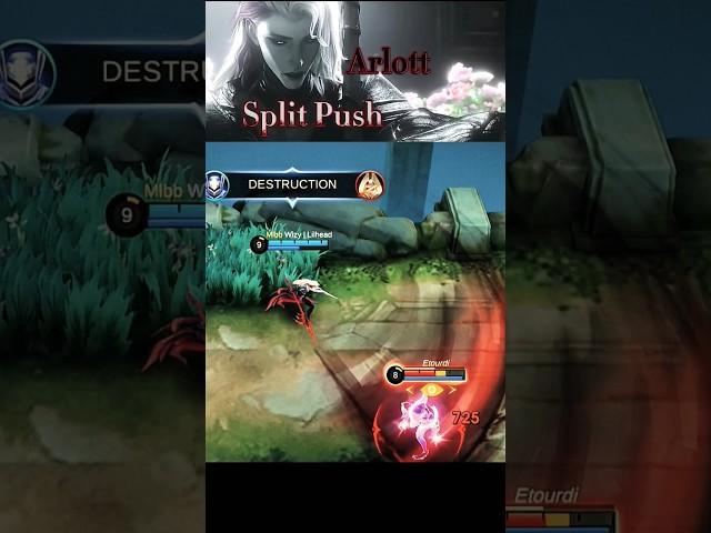 Split Push Arlott #mlbbshorts #arlott #mobilelegends #mlbb #mlbbcreatorcamp #mlbbindonesia #granger