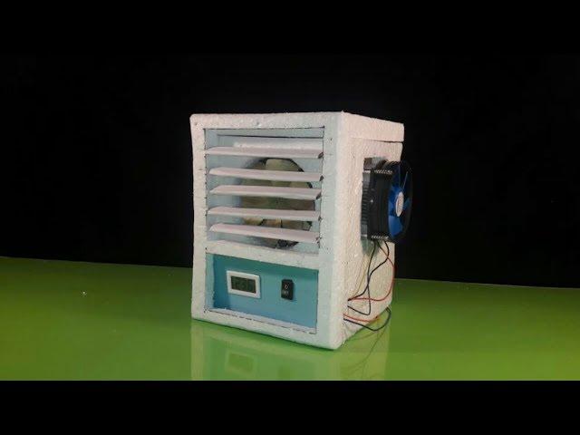 How to make a Portable 12 Volt air conditioner without using ice (Low Cost)