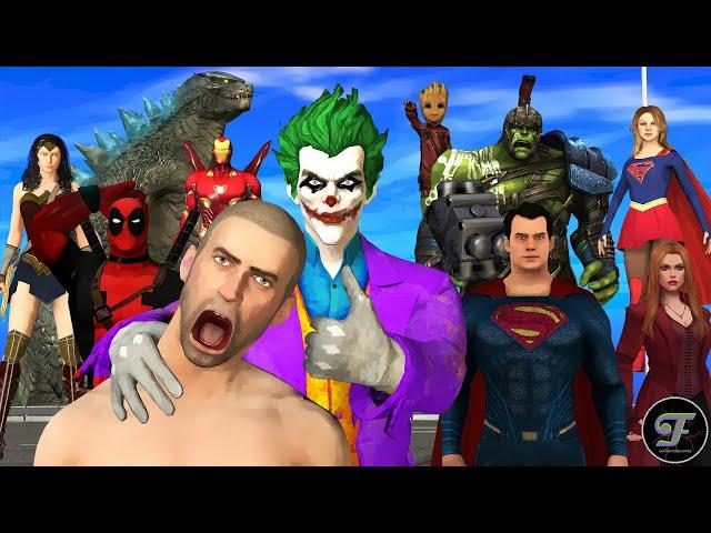 Godzilla Vs Super Heros & Joker | Full Version | Pubg Animation