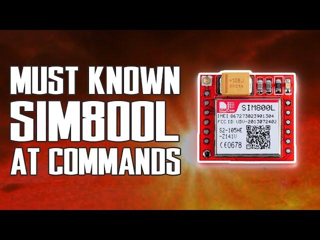 SIM800L AT Commands | GSM Module AT Commands