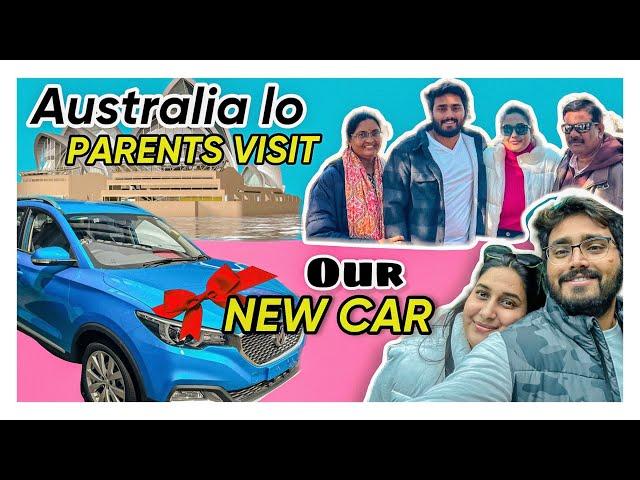 2 SURPRISES IN 1 VIDEO  | PARENTS FROM INDIA TO AUSTRALIA ️ | NEW CAR  | NACH ️