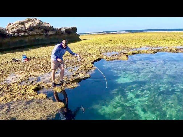 Fishing Reef Holes on a Remote Coast