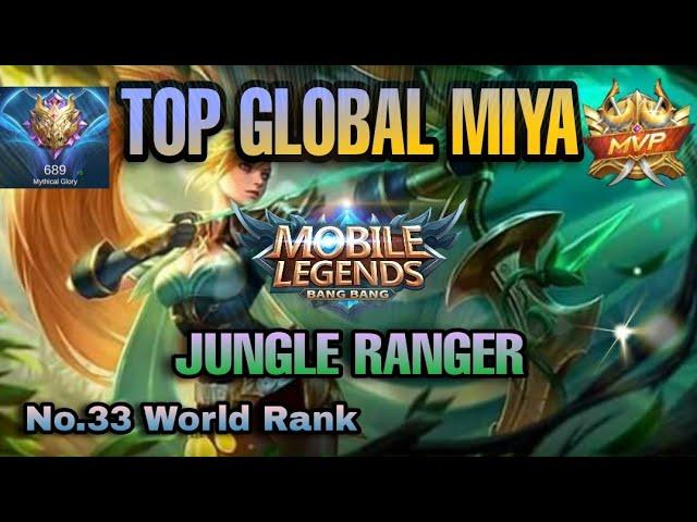TOP GLOBAL MIYA EASY MANIAC  BUT ROGER STOLE IT | MOBILE LEGENDS 