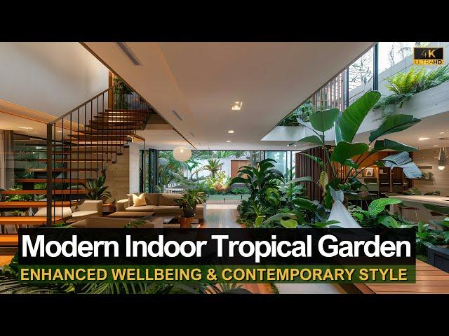 House of Tranquility: Indoor Tropical Gardens for Enhanced Wellbeing & Modern Style