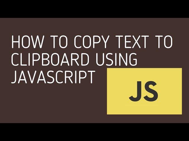 Copy and PasteText To Clipboard using Clipboard.js