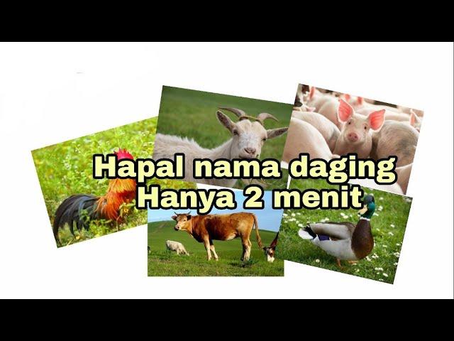 Bahasa MANDARIN Daging yang sering diBELI di PASAR