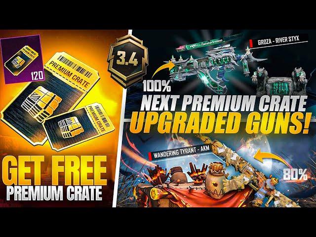 Next Premium Crate Upgradable Skin | Groza + AKM + Scral Expected Skins | PUBGM