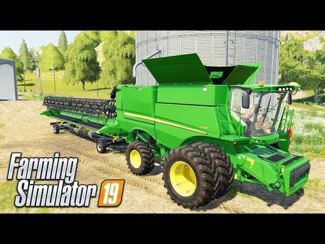 FS19- FIRST LOOK GAMPLAY ON AMERICAN MAP & TESTING THE JD S790!