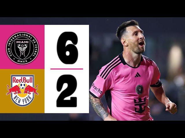 LIONEL MESSI CREATES HISTORY IN USA | Inter Miami vs NY Red Bulls 6-2 | Highlights & Goals 2024