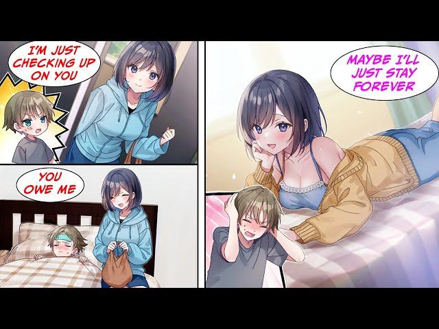 [Manga Dub] A gamer friend came to check up on me when I had a fever, but she won't leave [RomCom]