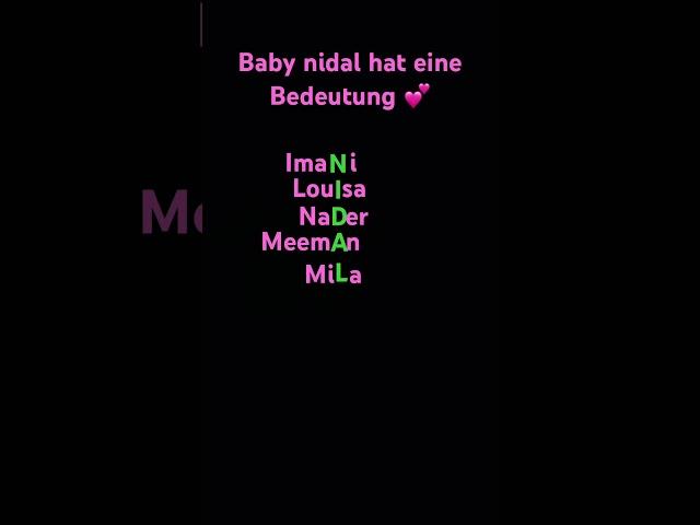 Baby nidal hat eine Bedeutung  #viral #jindauis #babynidal #süss