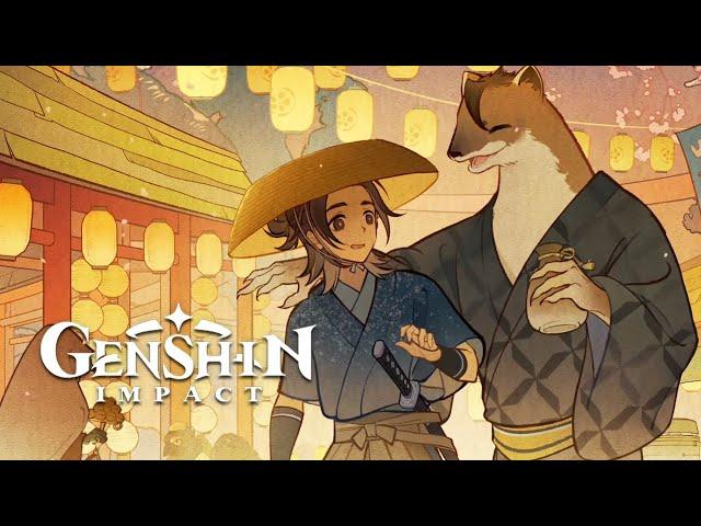 Mikawa Flower Festival Cutscene | Samurai & Youkai Backstory In Akitsu Kimodameshi Part 2  | Genshin