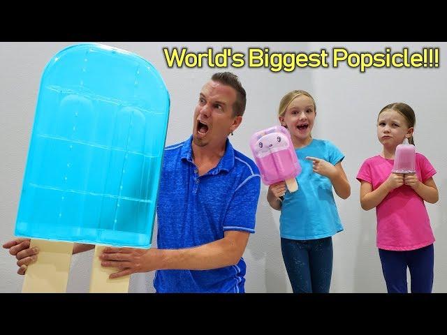 Popsicles IN OUR SIZE!!! World's Biggest Popsicle from I Dig Monsters!