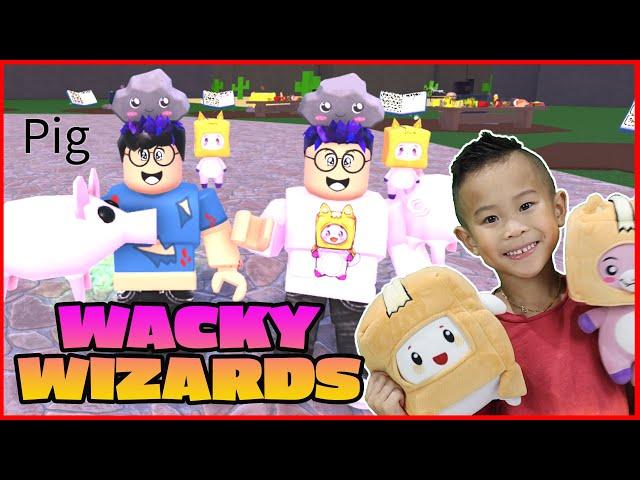 Become LankyBox Justin in Wacky Wizards! Let's Play Roblox