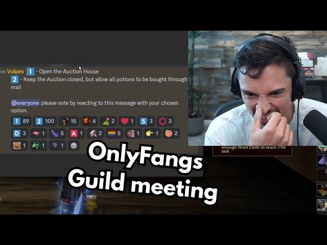 OnlyFangs guild meeting summarized