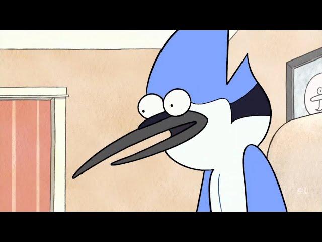 Regular Show but there’s no context and Mordecai is an absolute lunatic