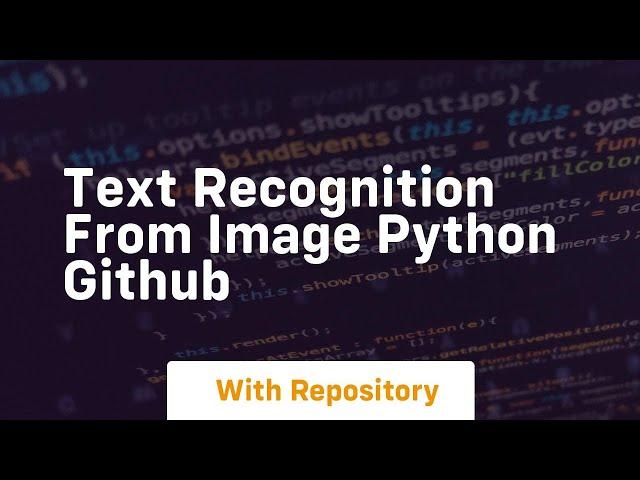 text recognition from image python github