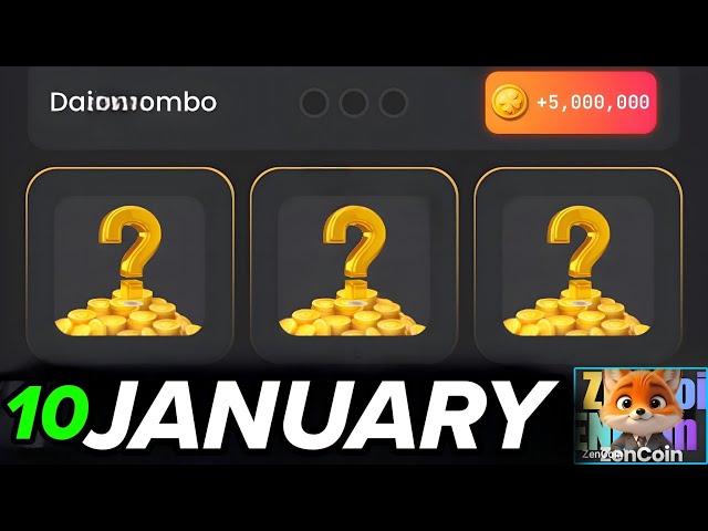 Zen coin daily combo 10 January | Zen coin today combo cards 10 January | Zen coin airdrop