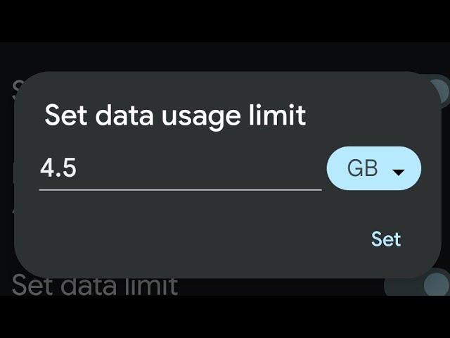 How to control & limit your Mobile Data Usage on Android 13 phone