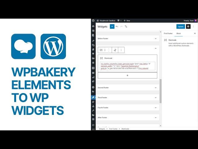 How To Add WPBakery Page Builder Elements to WordPress Widgets & Blocks? Tutorial