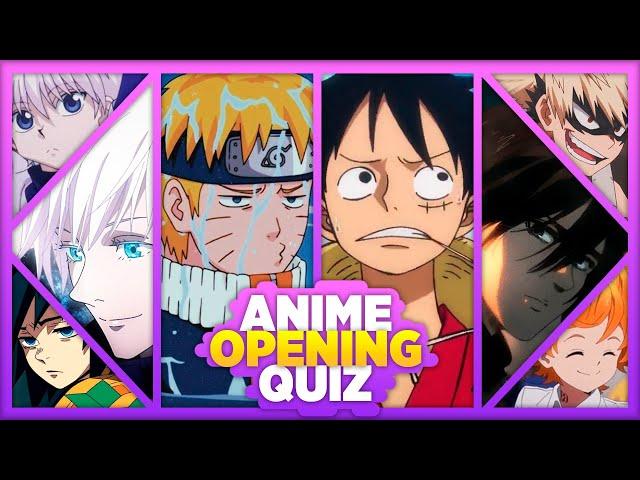 GUESS THE ANIME OPENING QUIZ (VERY EASY - OTAKU)  ANIME CHALLENGE | Anime QUIZ - Otaku test