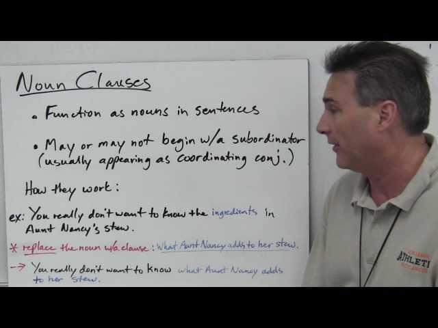 Noun clauses