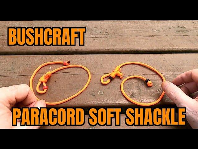 BUSHCRAFT SURVIVAL SKILLS - paracord soft shackle