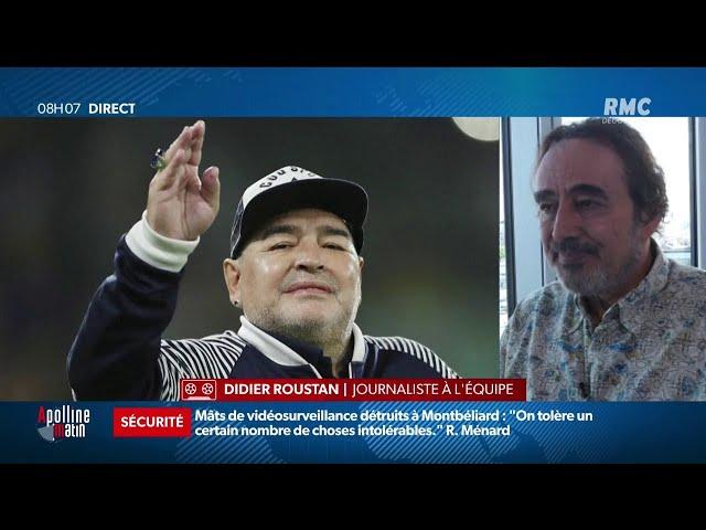 Didier Roustan, journaliste sportif avait lié un lien très fort avec Maradona