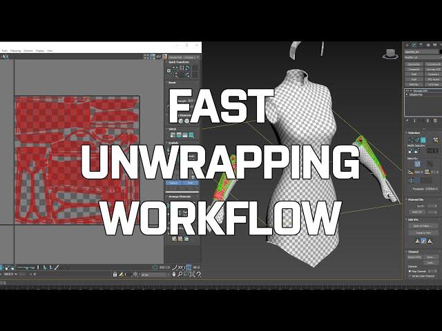 Fast UV Unwrapping workflow - 3DS Max 2018-2022