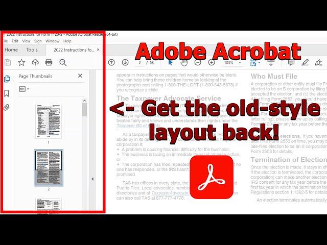 How to disable the new Adobe Acrobat Reader layout  |  Get the old Adobe Acrobat layout back!
