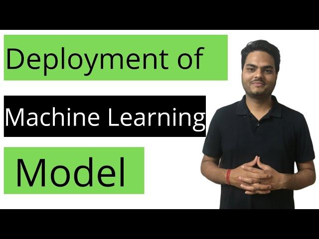 Deployment of Machine Learning Model|How to deploy a machine learning model using flask