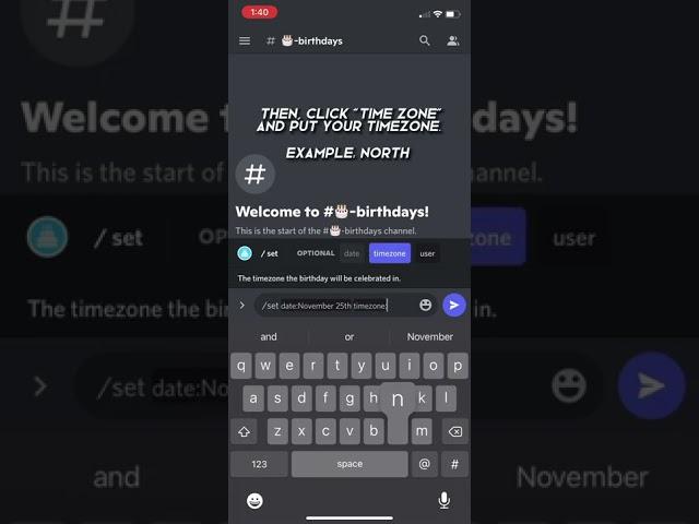 How to set your birthday on discord!