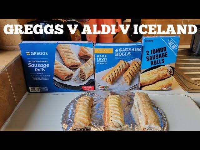 GREGGS V ALDI V ICELAND Sausage Roll Taste Test Review